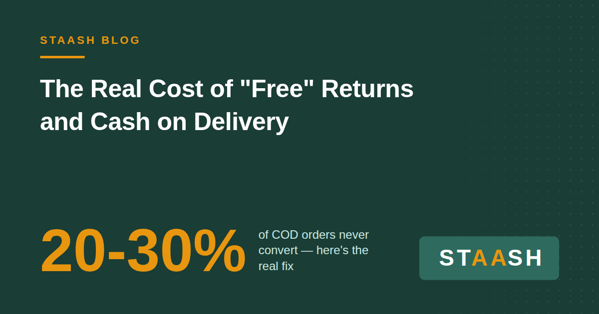 The Real Cost of "Free" Returns and Cash on Delivery — And What Actually Fixes It